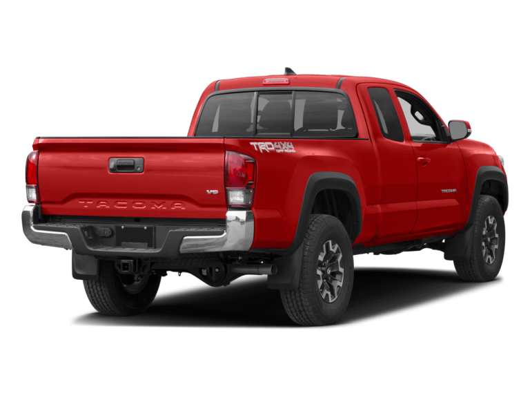 Red Toyota Tacoma - Rear View | Carsure