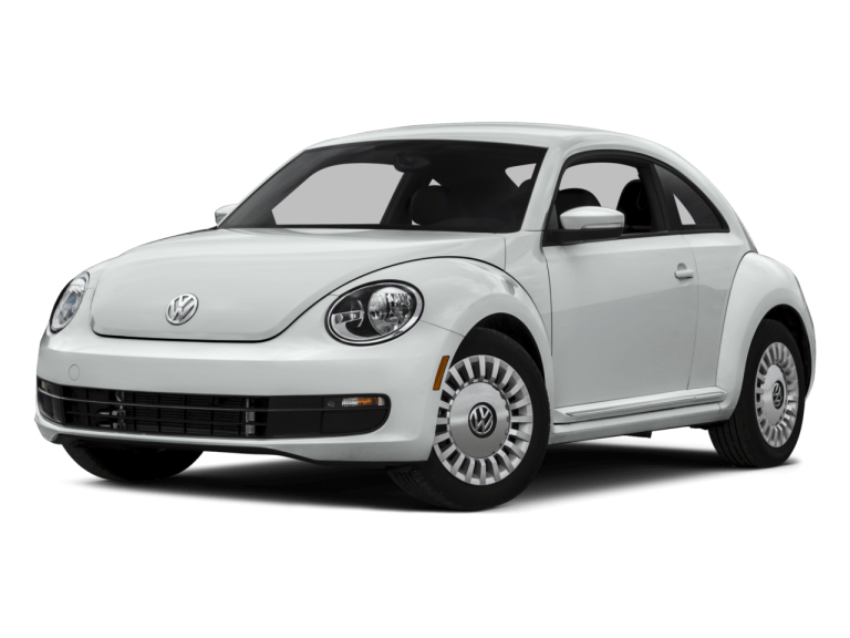 White Volkswagen Beetle - Front View | Carsure