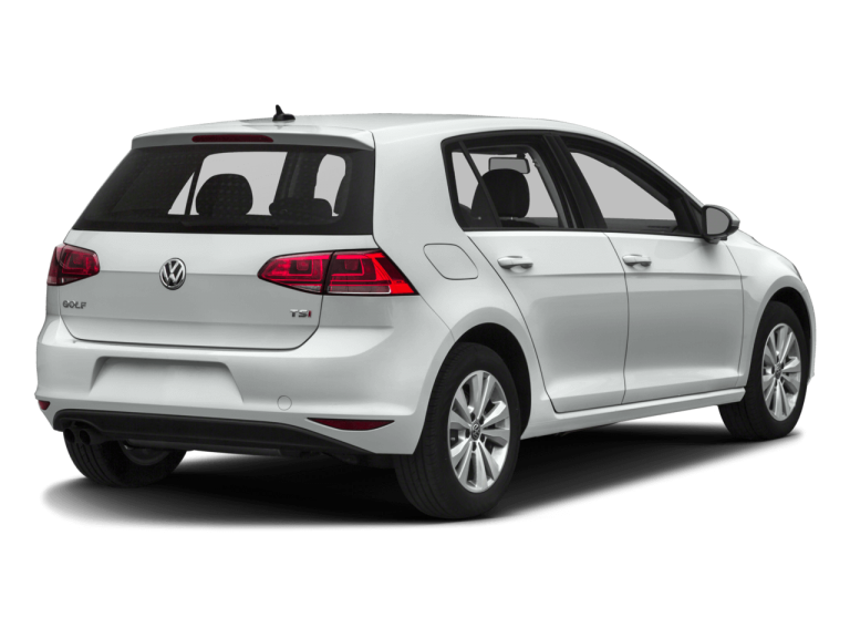 Silver Volkswagen Golf - Rear View | Carsure