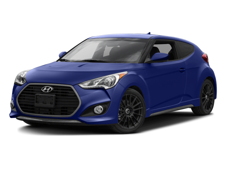 Blue Hyundai Veloster - Front View | Carsure