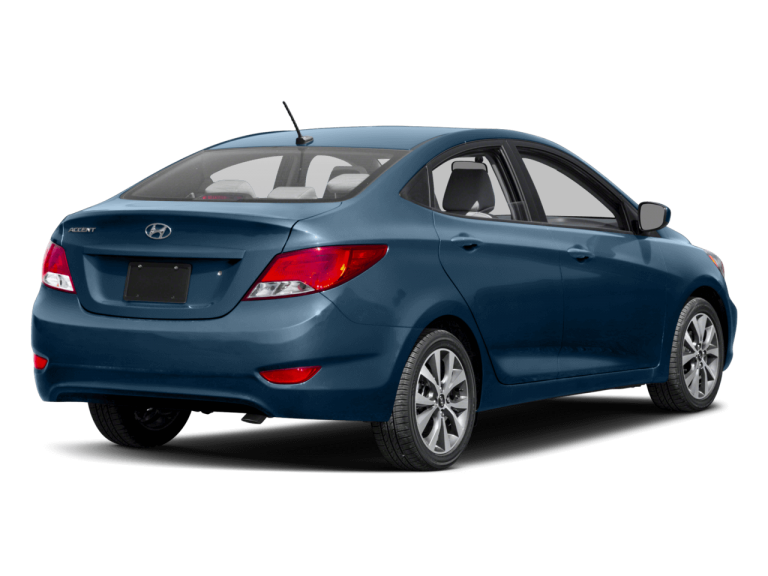 Blue Hyundai Accent - Rear View | Carsure