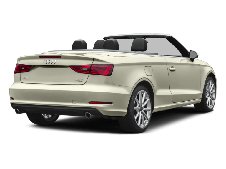 White Convertible Audi A3 - Rear View | Carsure